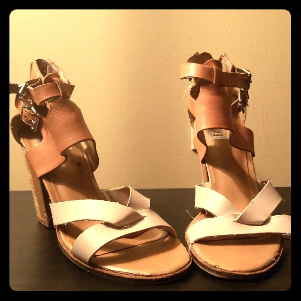 Tan Sandal Pumps